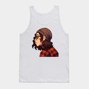 Hipster girl Tank Top